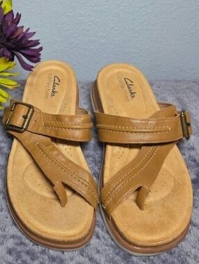 NEW!!! Clarks Collection Brynn Madi Sandals, Tan, Adjustable – Size: 6.5M